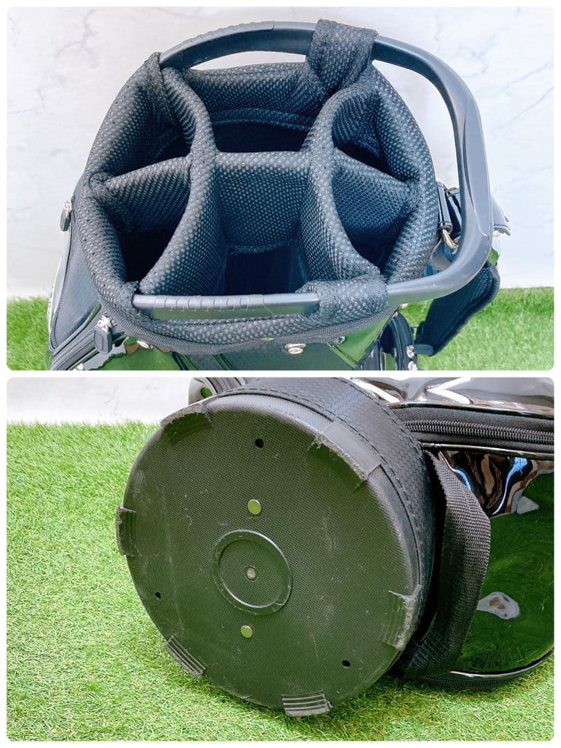 N パーリーゲイツ　ジャックバニー　ゴルフ　キャディバッグ　エナメル　9インチ