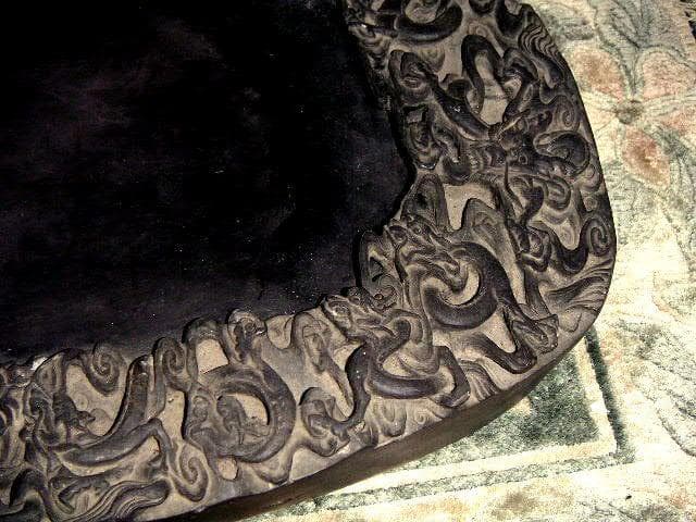 ♥中国　端渓硯　重量約8100ｇ　硯　骨董品