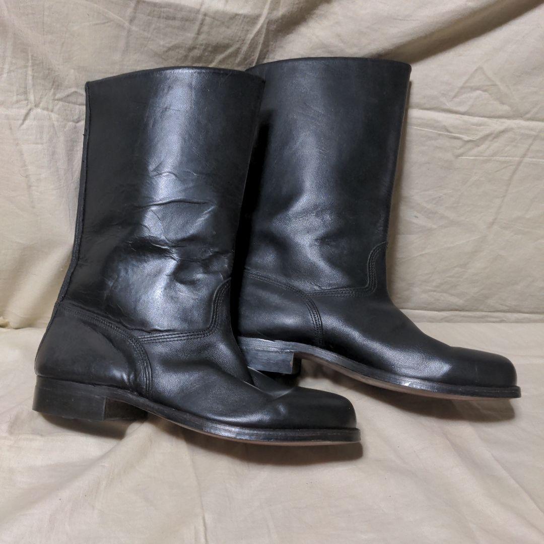 本革半長靴　ブーツ　日本海軍　第三種軍装タイプ　白バイ　コスプレ　本皮　27