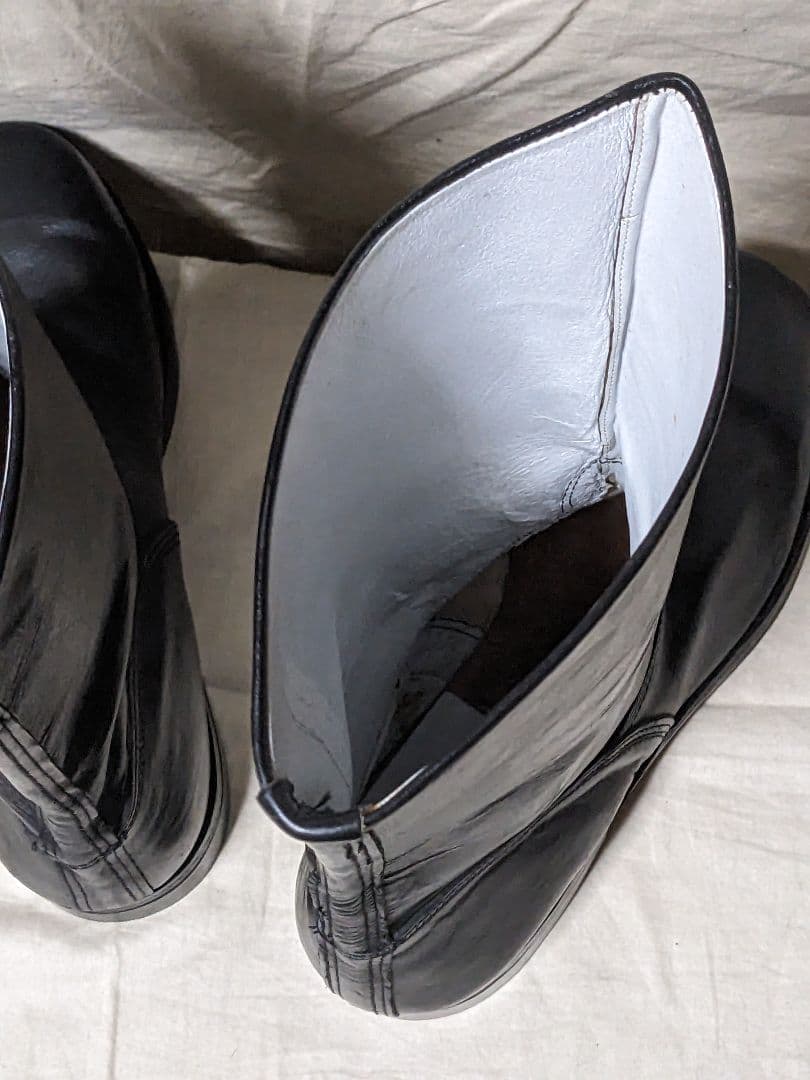 本革半長靴　ブーツ　日本海軍　第三種軍装タイプ　白バイ　コスプレ　本皮　27