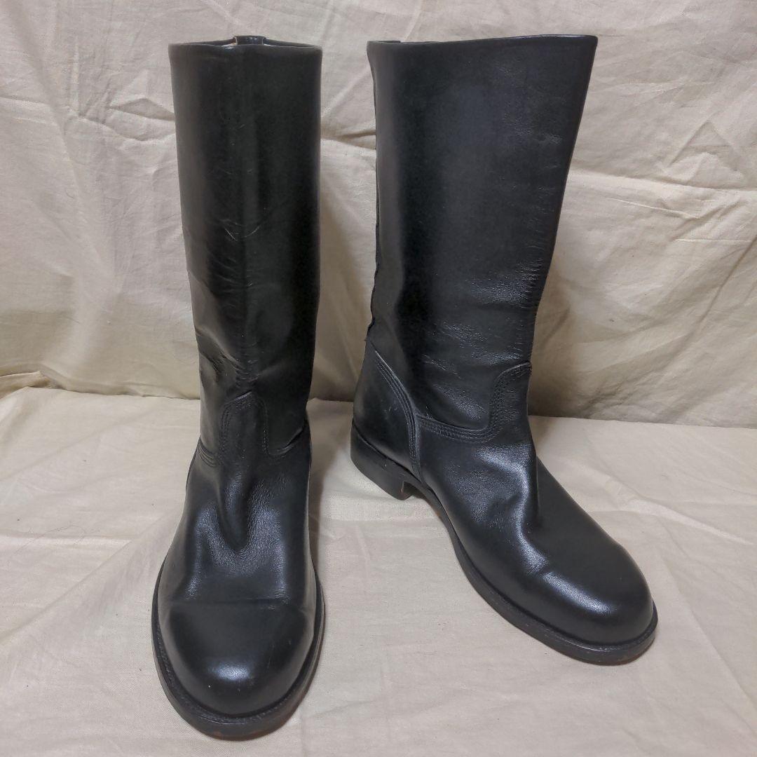 本革半長靴　ブーツ　日本海軍　第三種軍装タイプ　白バイ　コスプレ　本皮　27