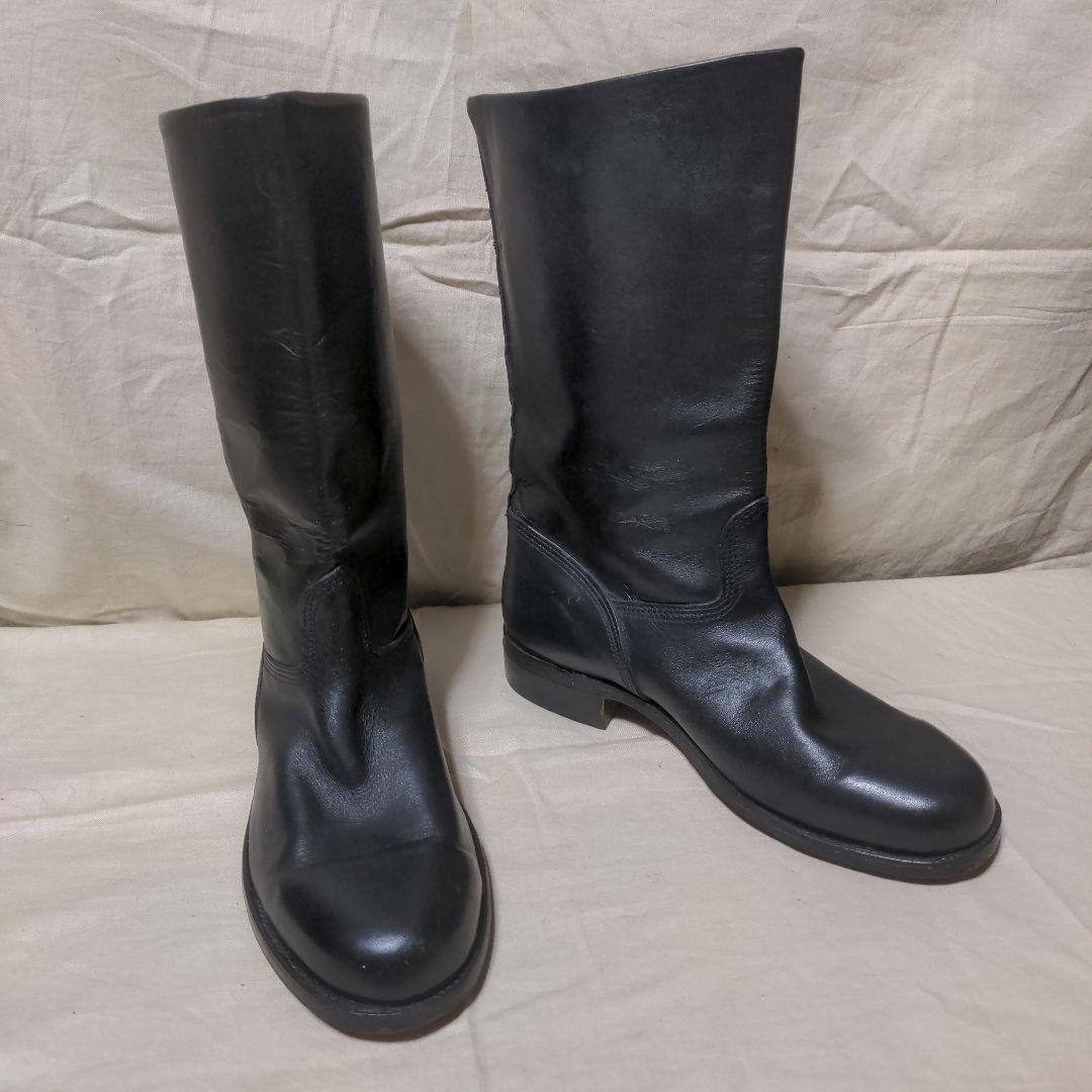 本革半長靴　ブーツ　日本海軍　第三種軍装タイプ　白バイ　コスプレ　本皮　27