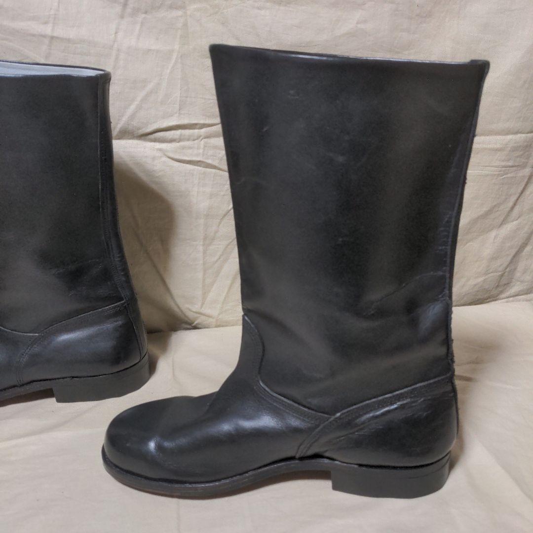 本革半長靴　ブーツ　日本海軍　第三種軍装タイプ　白バイ　コスプレ　本皮　27