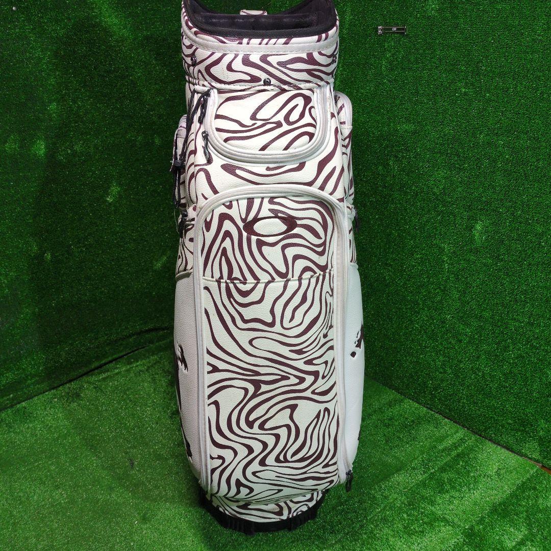 ゼブラ柄 ゴルフキャディバッグ OAKLEY