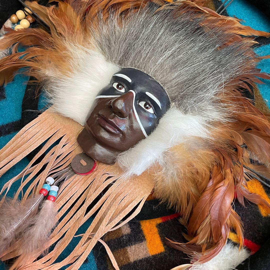 超レア！70's〜ネイティブアメリカン インディアン顔ドリームキャッチャーナバホ