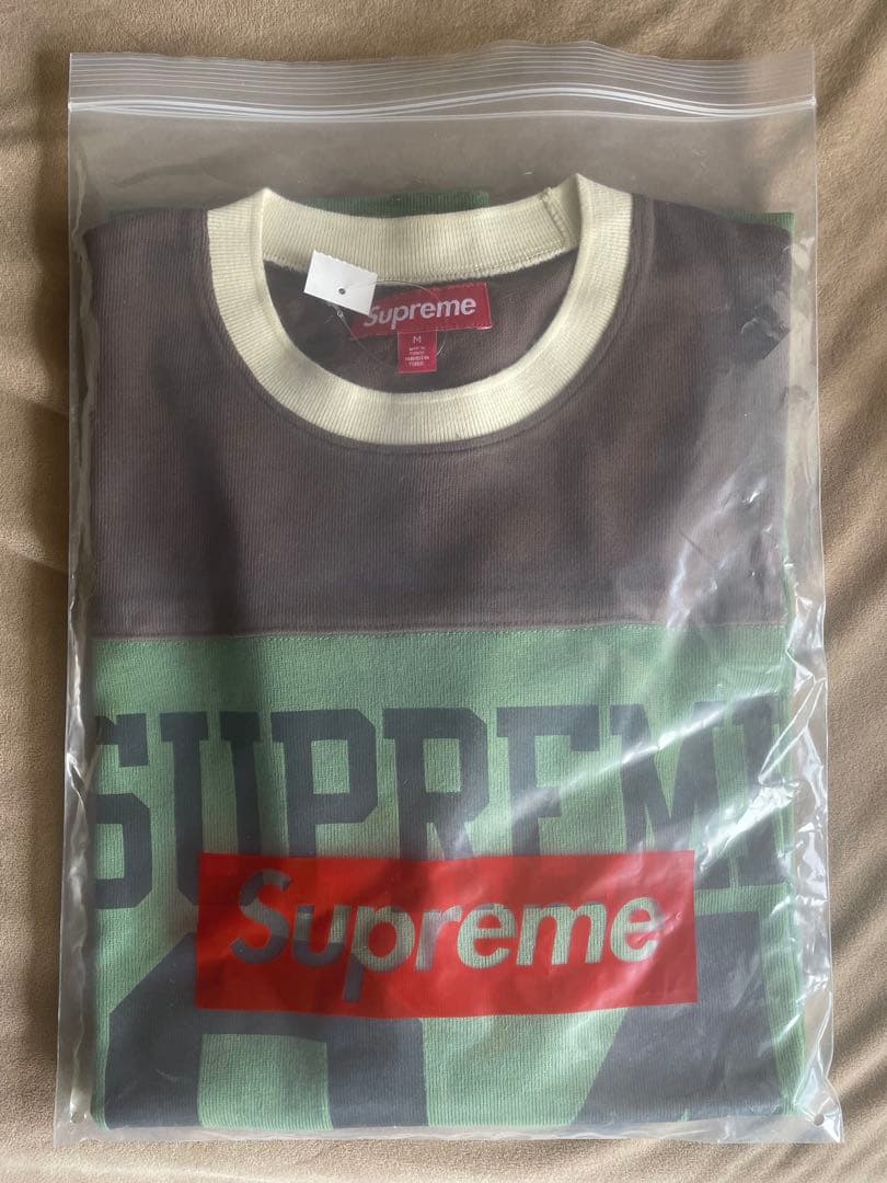 シャツ Supreme Split S/S Football Top Green M
