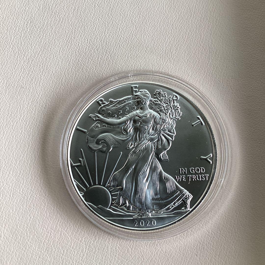 2020年　アメリカ　イーグル銀貨　1オンス　純銀　現物資産