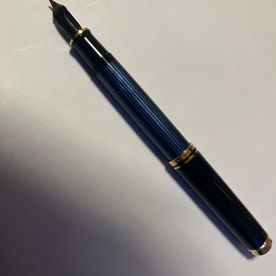 さ*ド様 Pelikan ペリカン 万年筆 スーベレーン M600 青縞 EF
