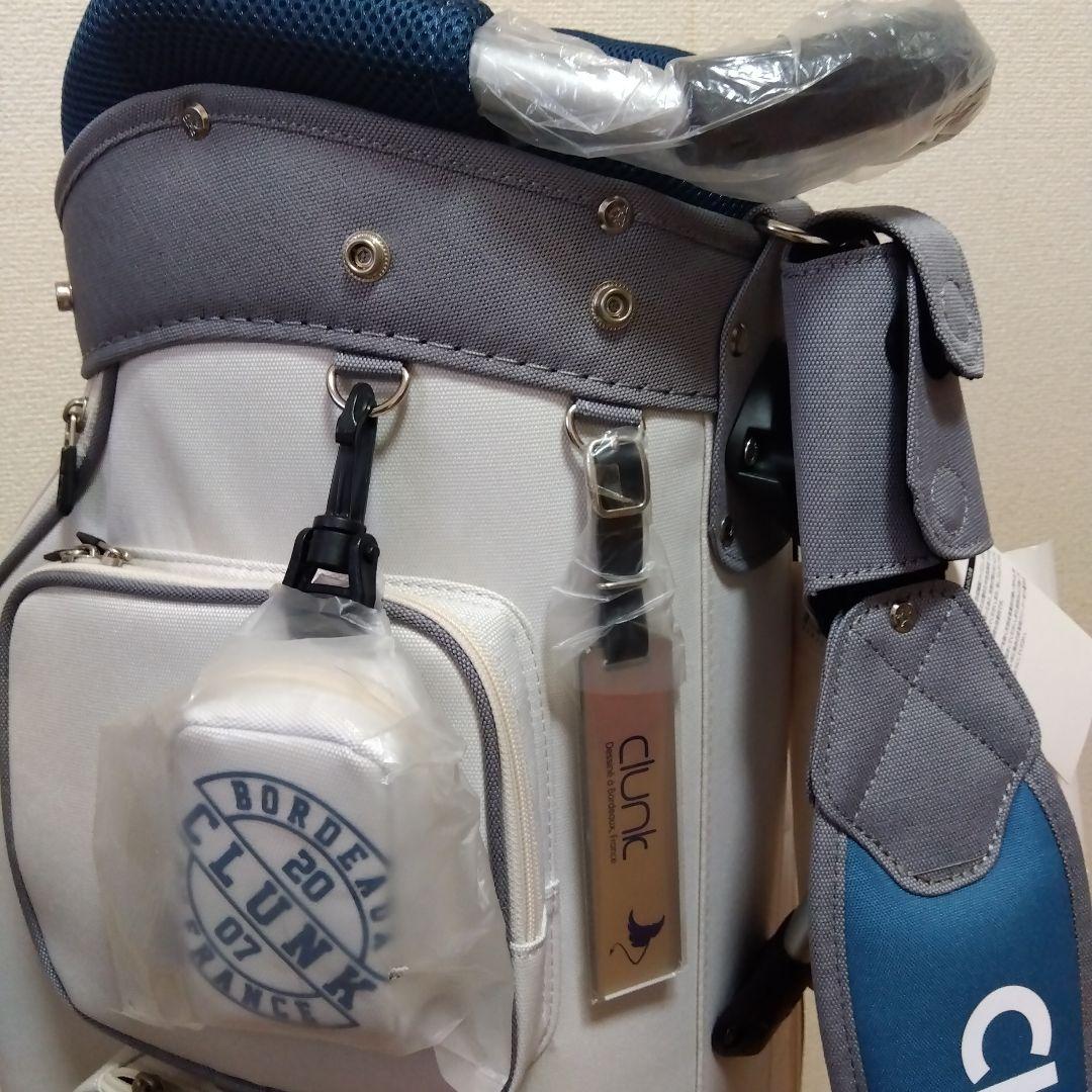 CLUNK 9インチ ゴルフバッグミニポーチ付きとヘッドカバー３点セット 新品