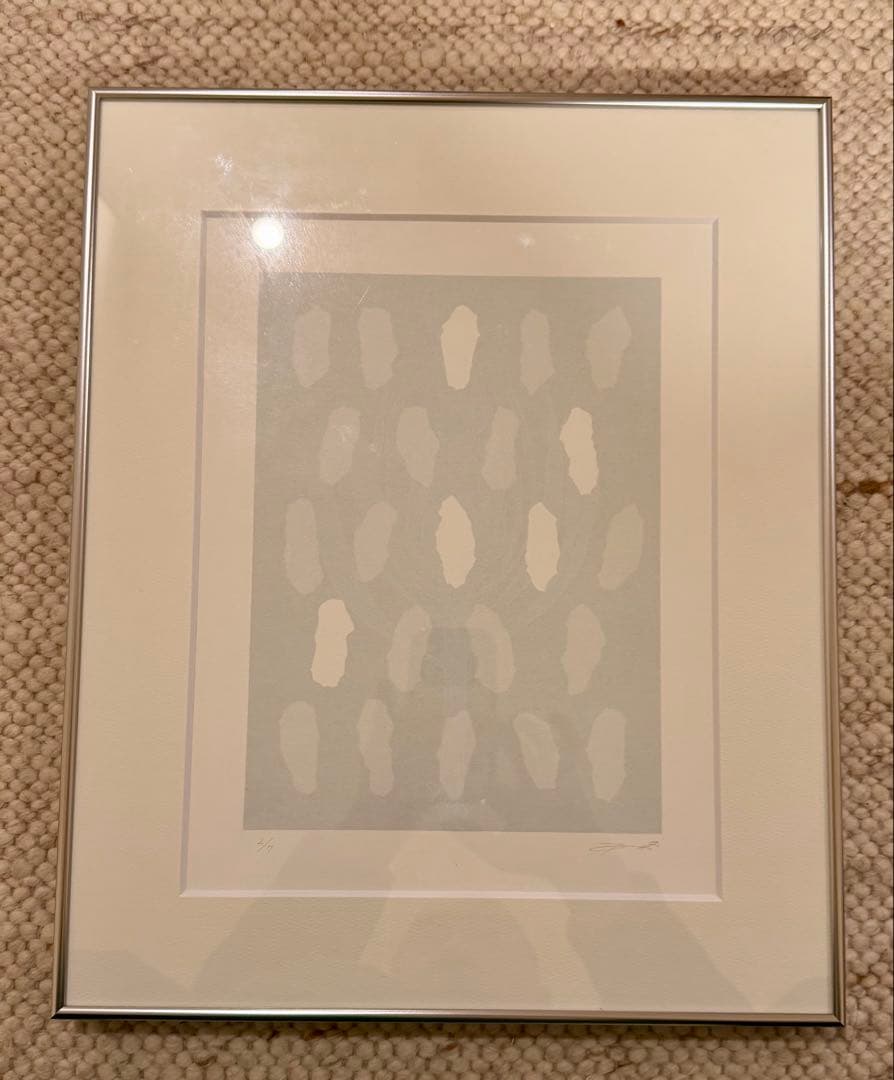 林里美「不可触」シルクスクリーン 版画 現代アート額装 123-1