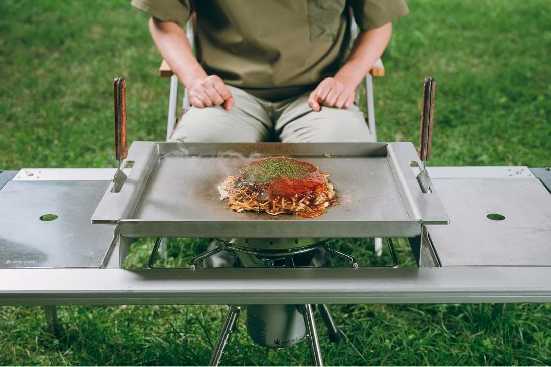 スノーピーク オタフクソースコラボ ステンレスお好み焼鉄板 GR-055-OTF