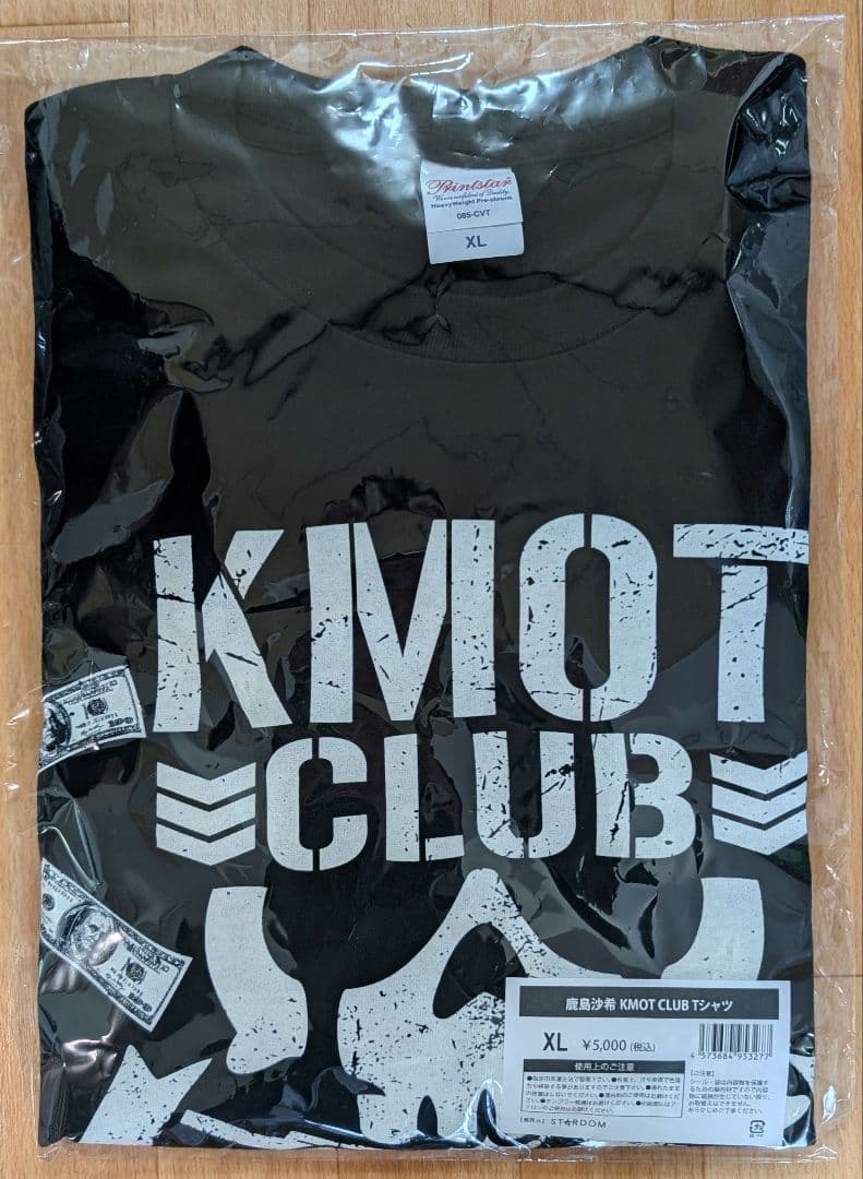 【完売品】 スターダム　鹿島沙希 × KMOT CLUB Tシャツ　XL