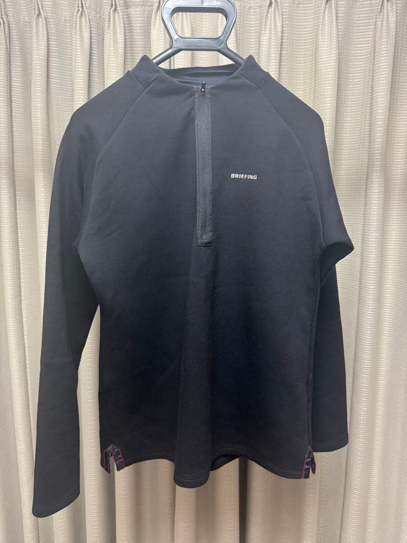BRIEFING MENS ハーフジップ　ブラック　M