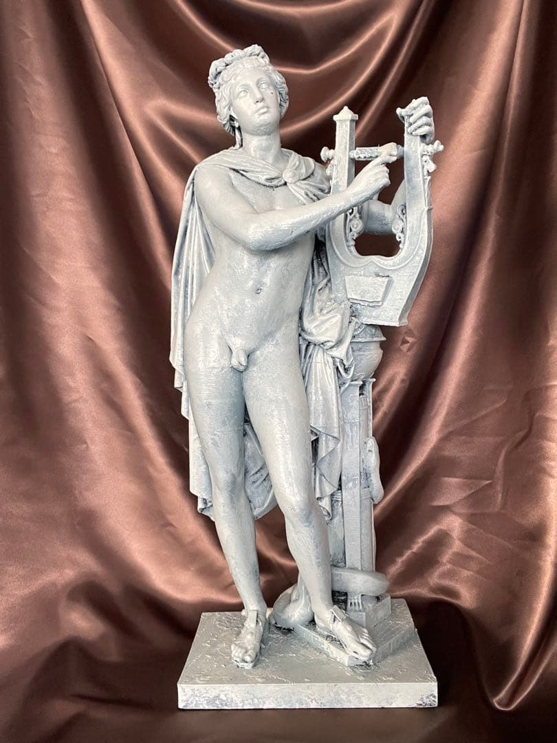 アポロン-光（太陽） 60cm, 音楽 詩の古代ギリシャ神像 彫刻 彫像