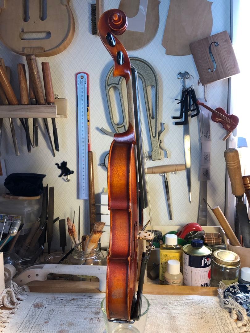 【駒&魂柱調整済】Suzuki分数バイオリンNo280 1/8 1977