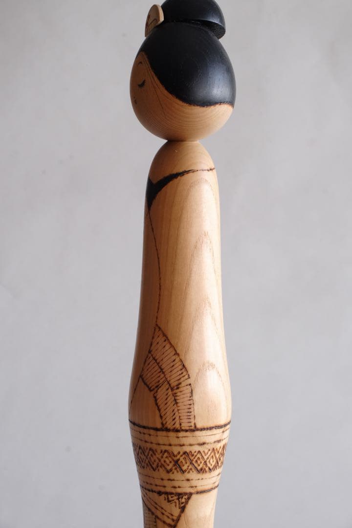 創作こけし　関口三作　粋　36.5cm　KokeshiDoll