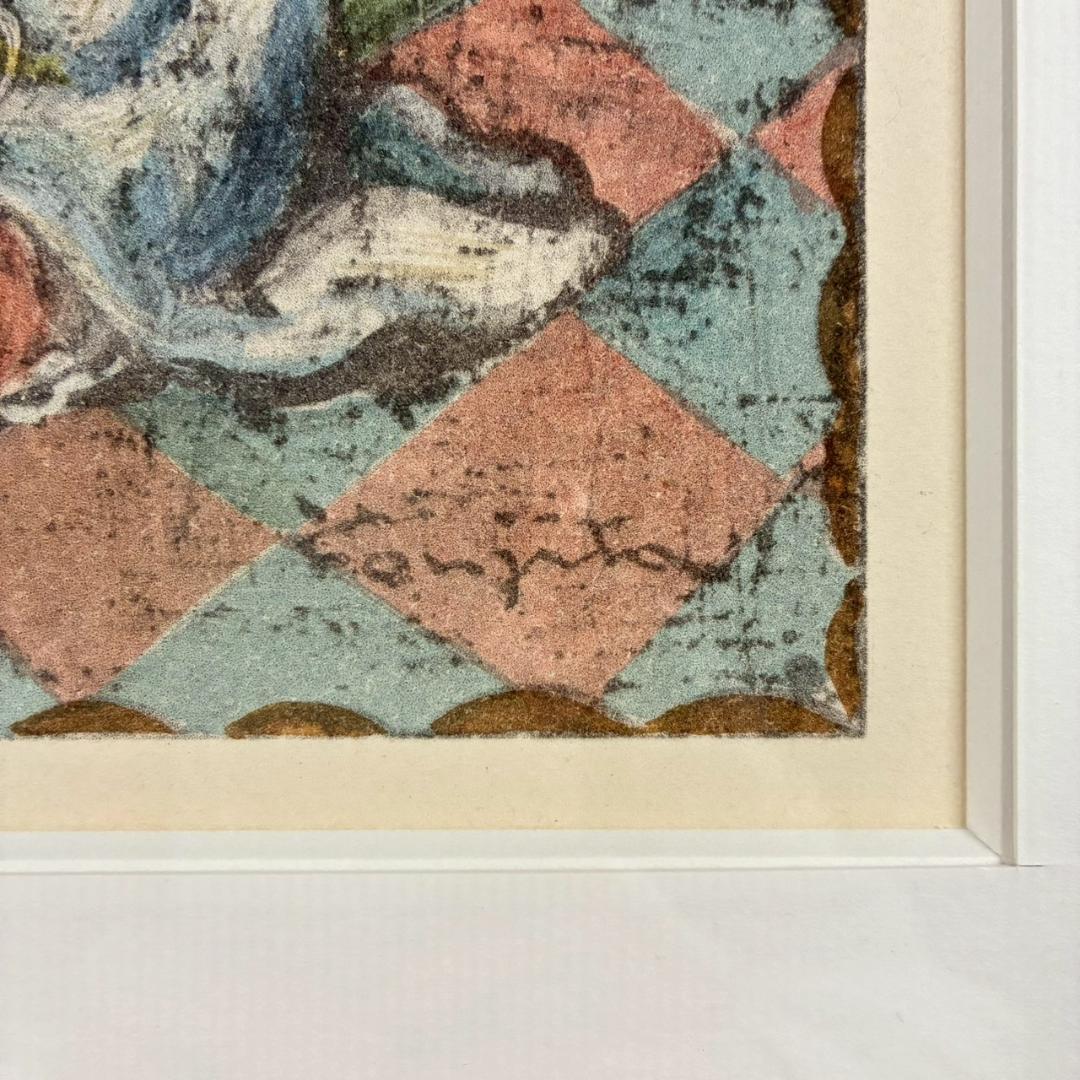 美品 藤田嗣治「香水」（挿画詩集「四十雀」より）リトグラフ レオナール藤田