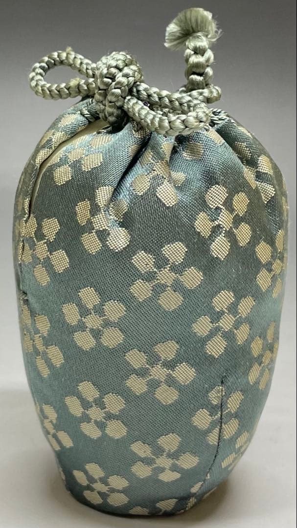 高取喜恵　肩衝茶入　高取焼　四方桟共箱　栞　yy14