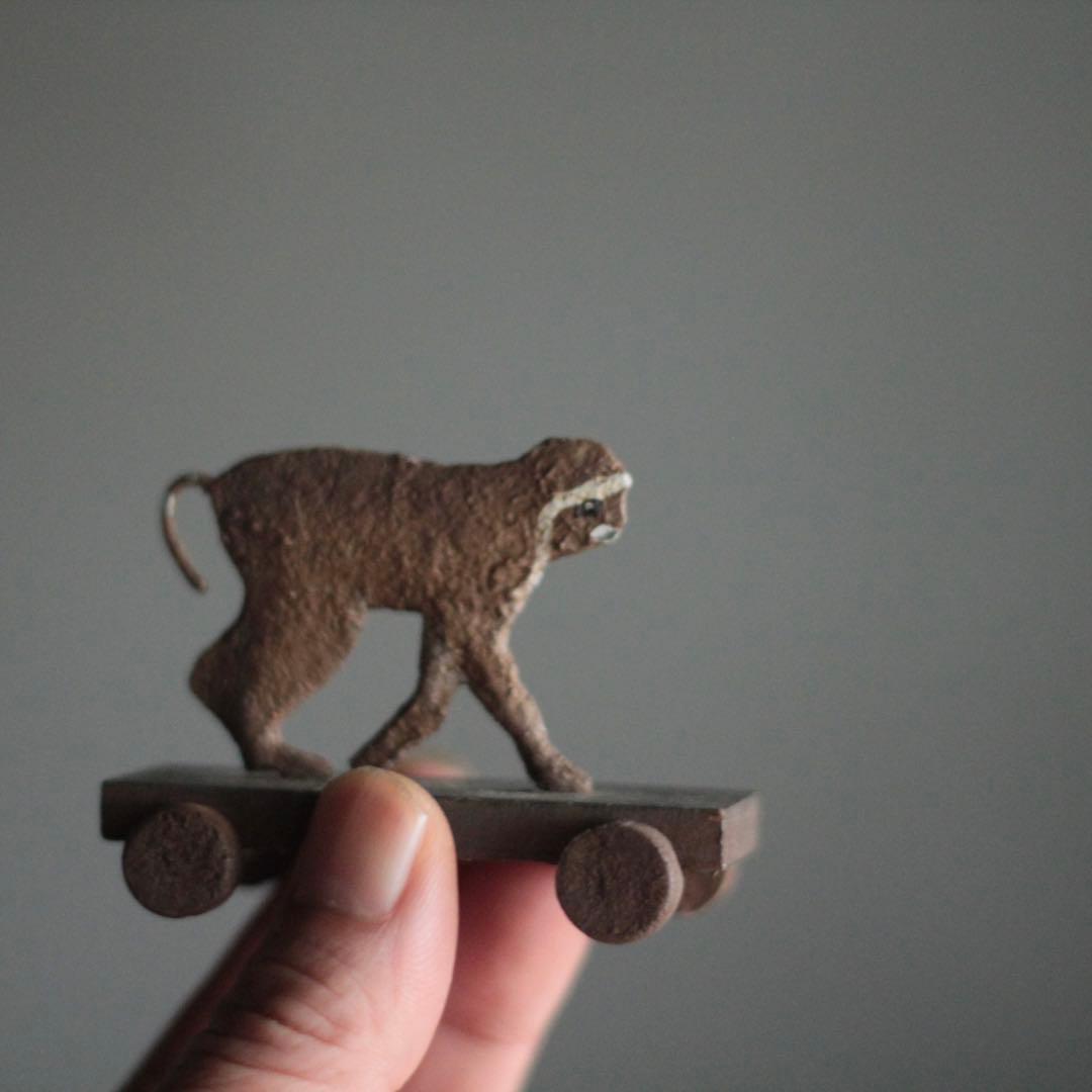 古い フランス 猿車 オブジェ 古道具 アンティーク