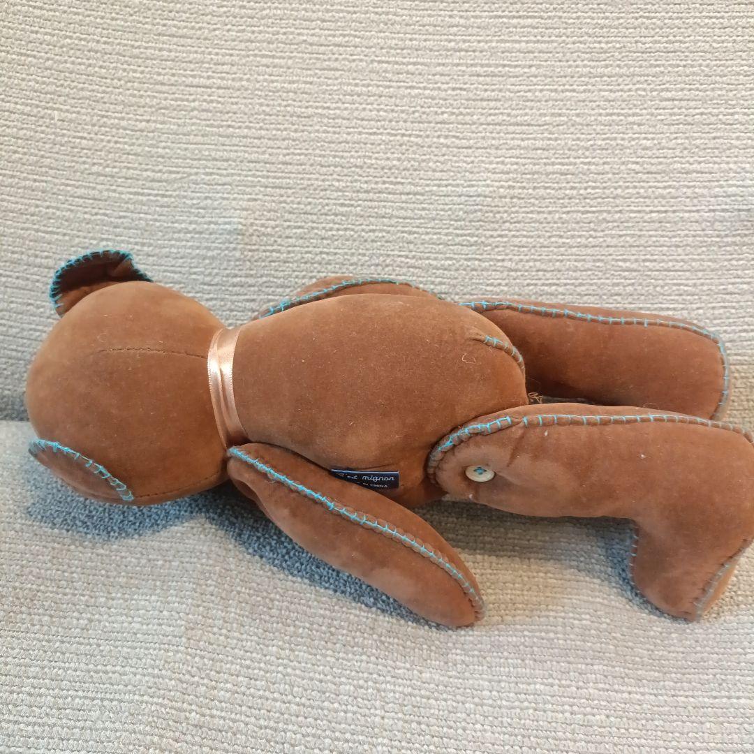 セミニョン　ぬいぐるみ　テディベア　スウェード調