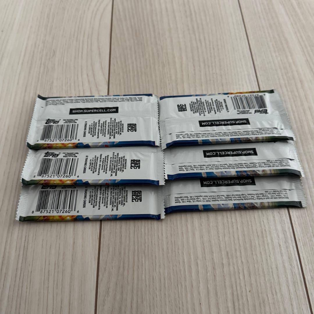 【未開封】希少品 クラッシュロワイヤル 公式トレカパック 6セット クラロワ