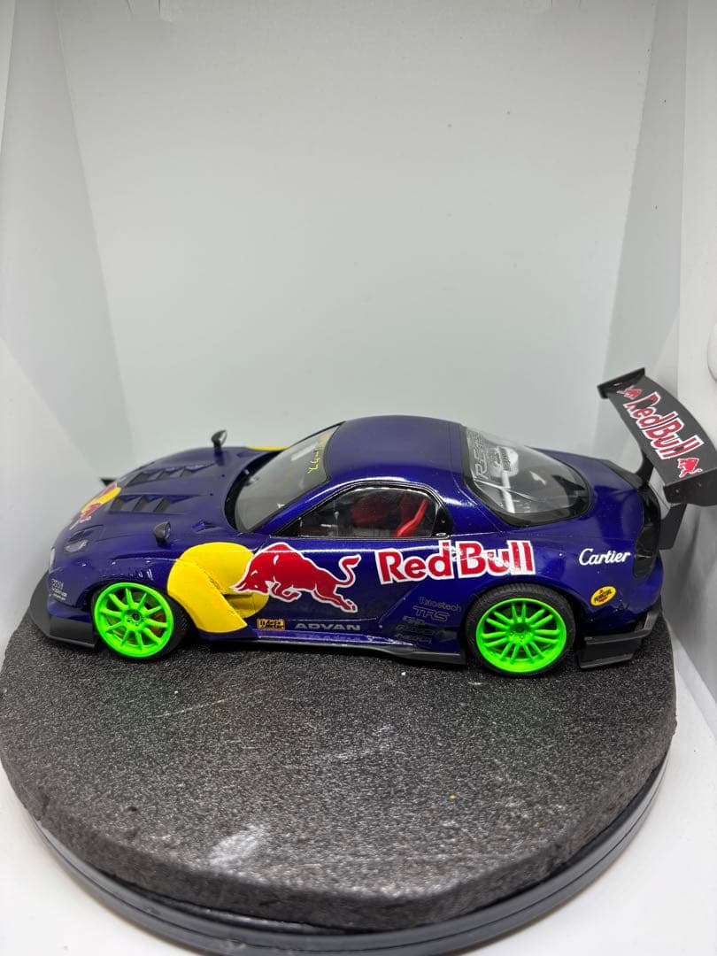 プラモデル完成品　アオシマ RX-7 RE雨宮　FD3S 改　1/24 D1GP