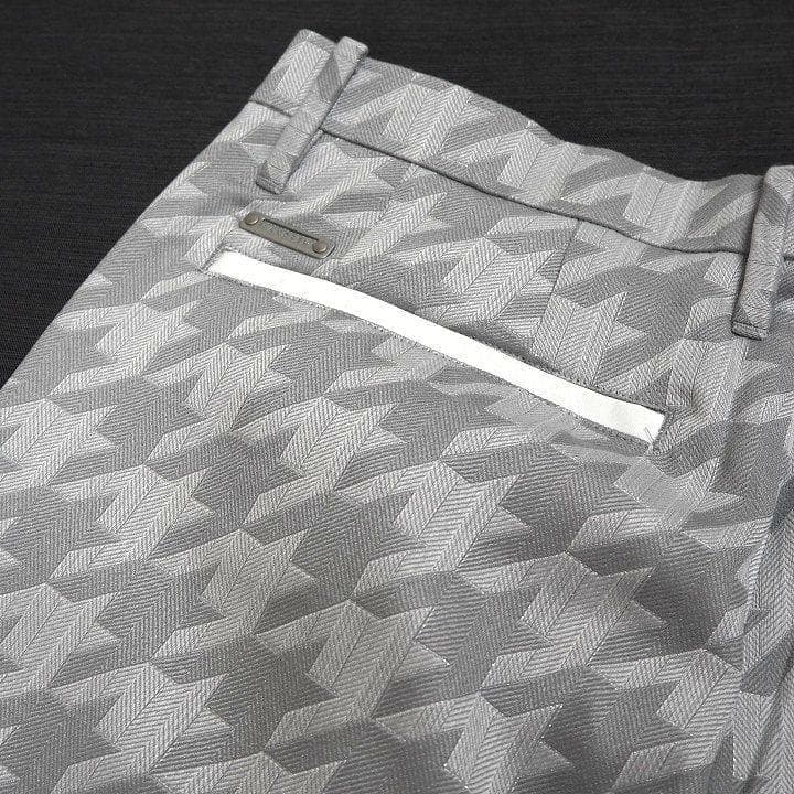 新品 セントアンドリュース ラメジャガード パンツ 定価39600円 灰 M