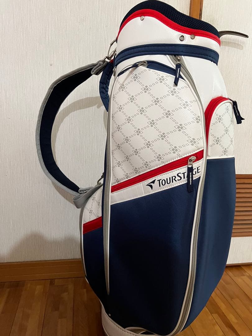 ブリヂストンツアーステージキャディバッグ青