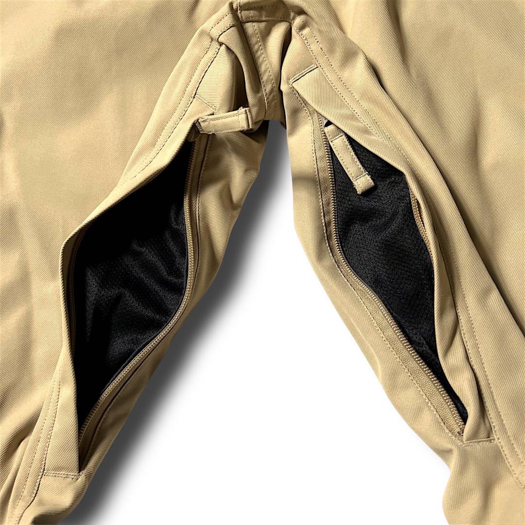 ベージュ パーリーゲイツ 定3.9万 防汚防水防風 ストレッチ スノーウェア