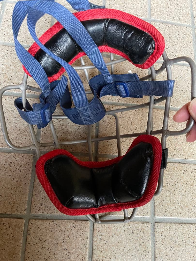 ZETT キャッチャー用具セット ネイビー/レッド