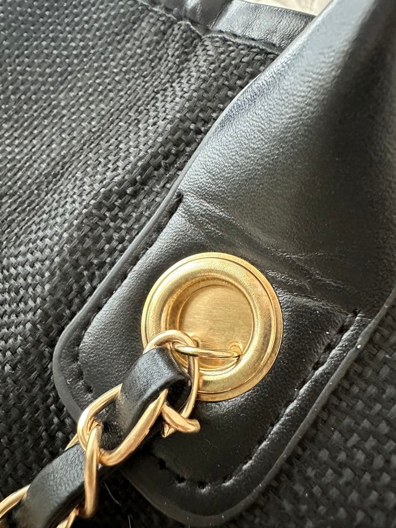 刺繍入り☆CHANEL☆ノベルティ肩掛けチェーンバッグトートバッグ未使用