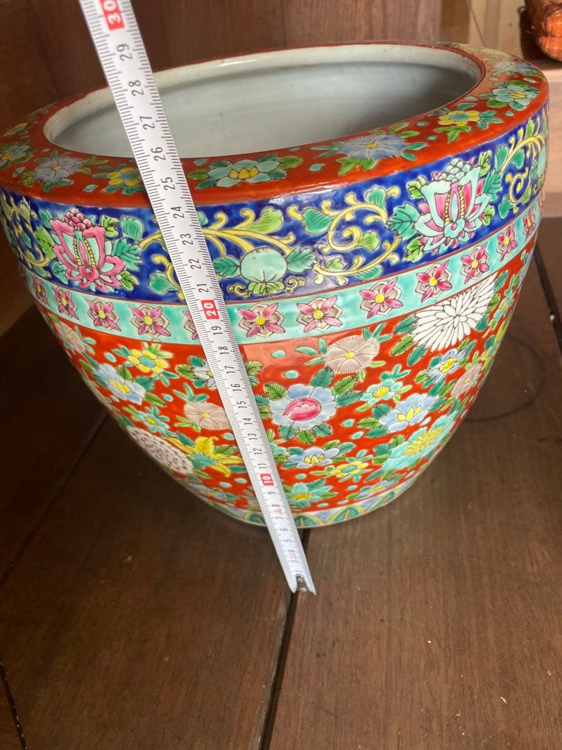 錦手　伊万里焼○○火鉢　※木箱入り❗️