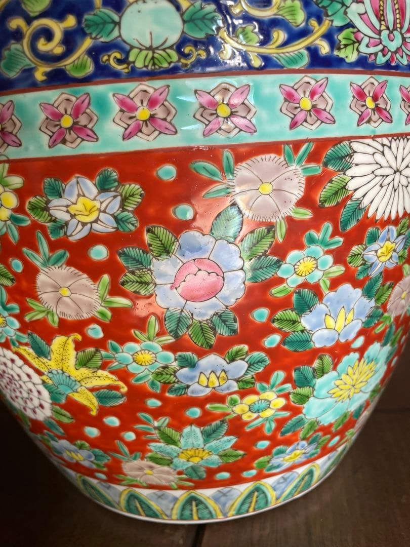 錦手　伊万里焼○○火鉢　※木箱入り❗️