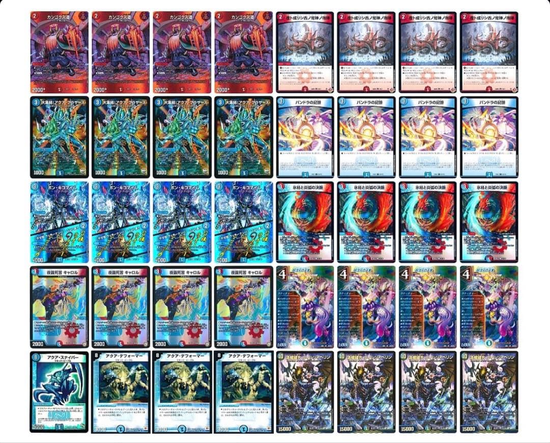 赤青デフォーマーロック　デッキ　※スリーブ追加