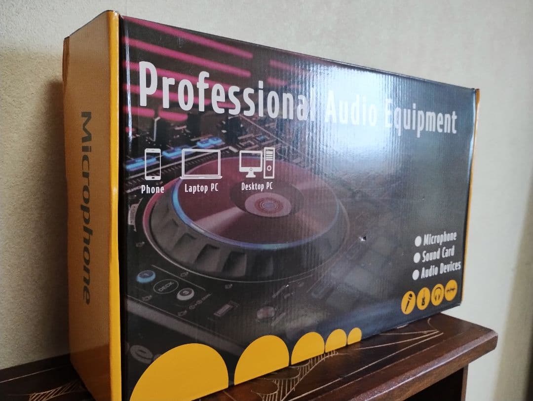 オーディオミキサー・マイク・リングライトセット 配信 ライバー