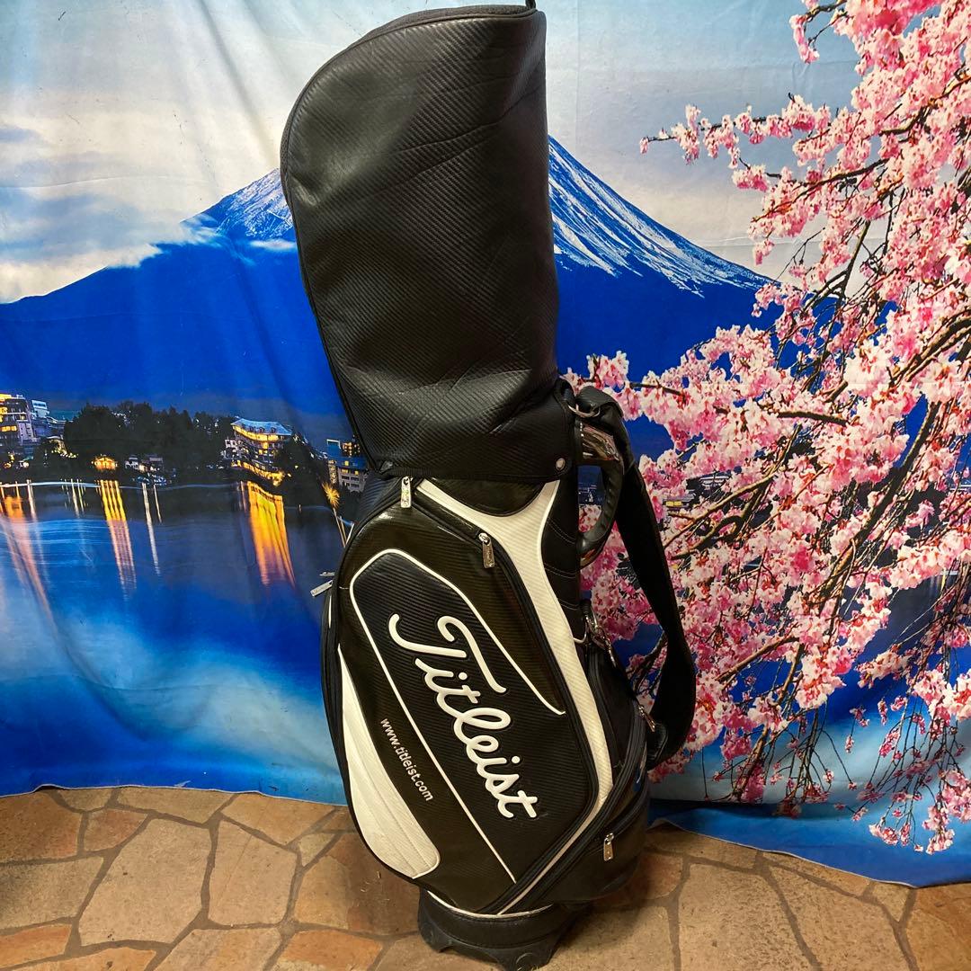 寶BU-1095 Titleistキャディバッグ ブラックホワイト CB731