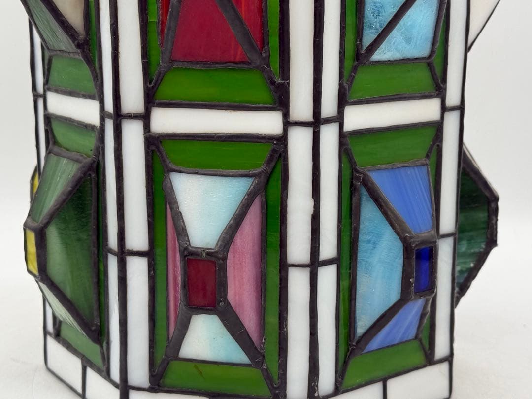 時代　ステンドガラス　ランプシェード　インテリア　置物　送料込み260113