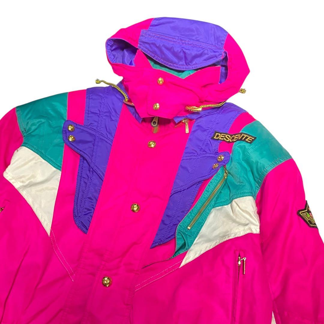 DESCENTE 90s スキーウェアセット レトロ ジャケット＆パンツセット