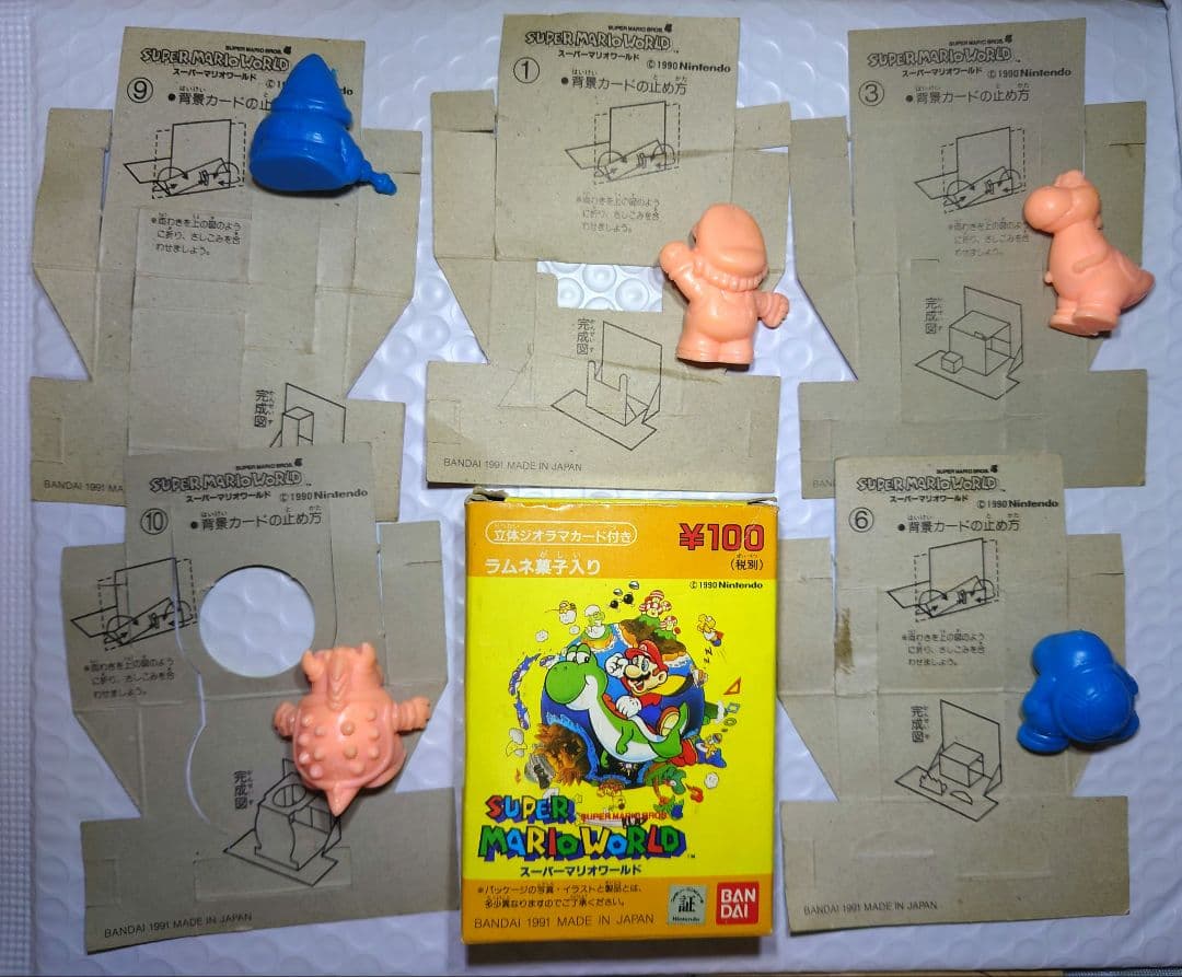 1991年 スーパー マリオ ワールド ジオラマ カードセット 当時物