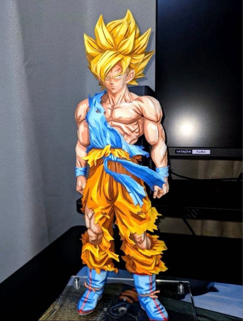 リペイント　ドラゴンボール　SMSP 超サイヤ人　孫悟空　2D 二次元彩色