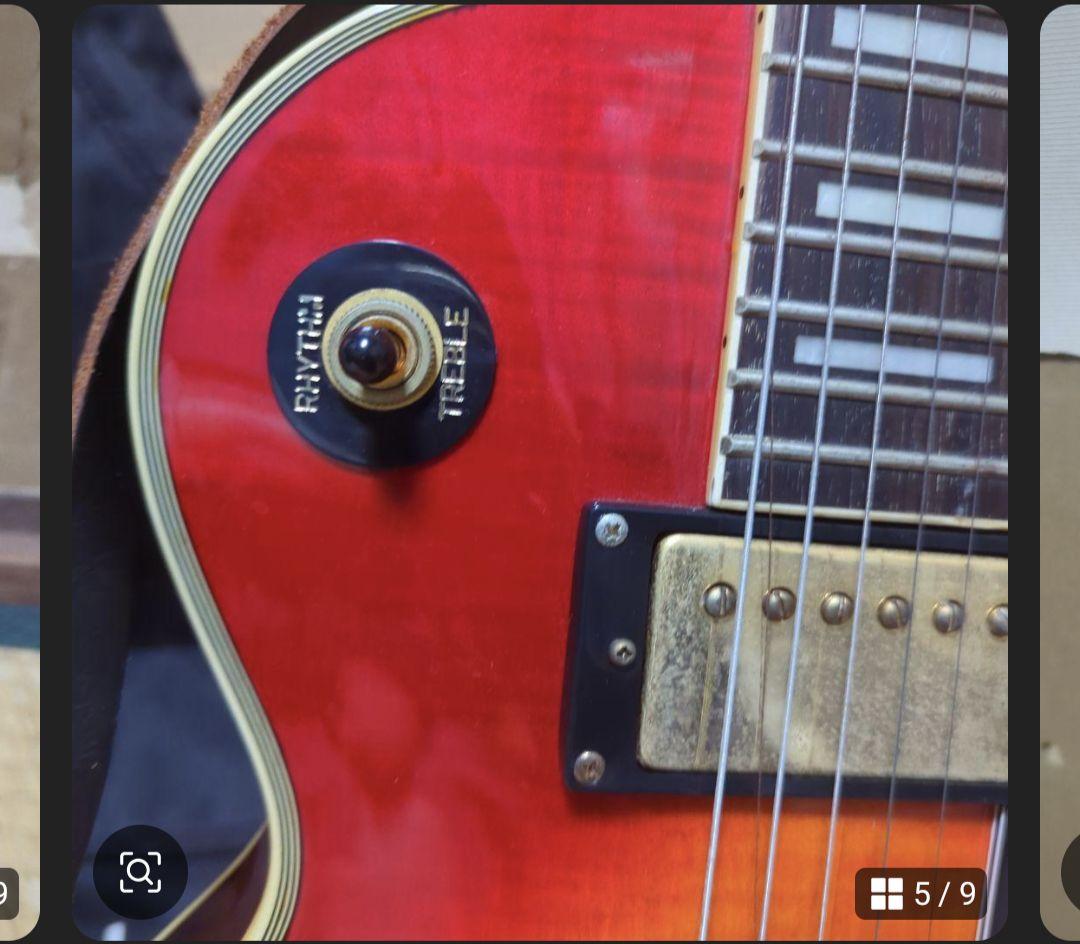 エピフォン　Epiphone　レスポール　オレンジ　ギター　楽器