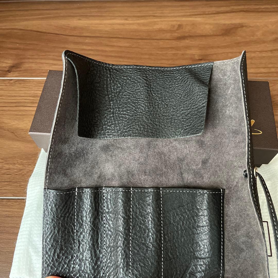 土屋鞄　ロールペンケース　カーボンブラック　未使用品