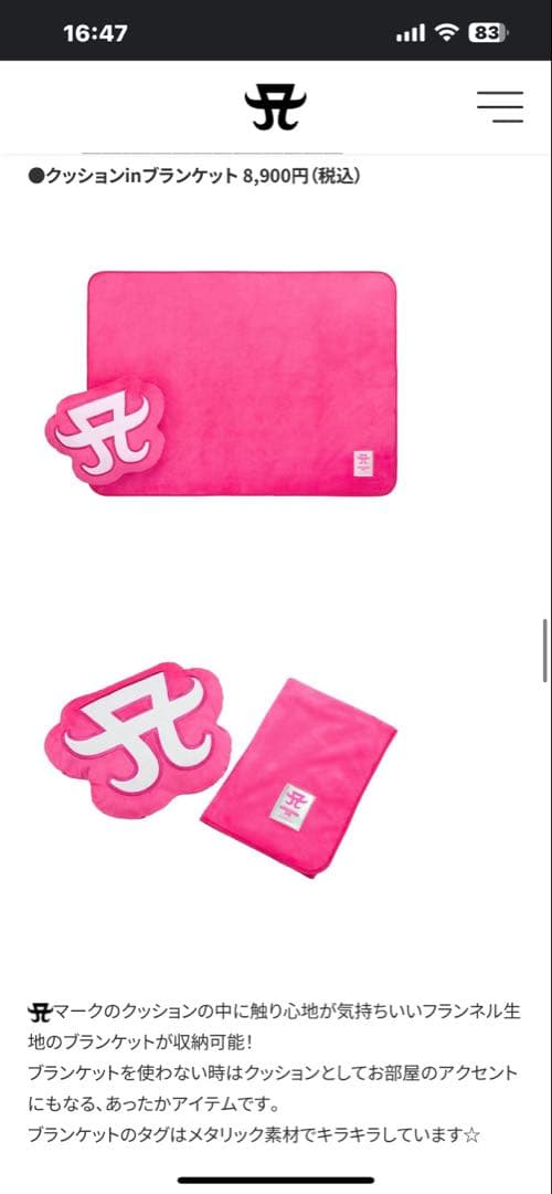 【激レア】浜崎あゆみ クッション in ブランケット