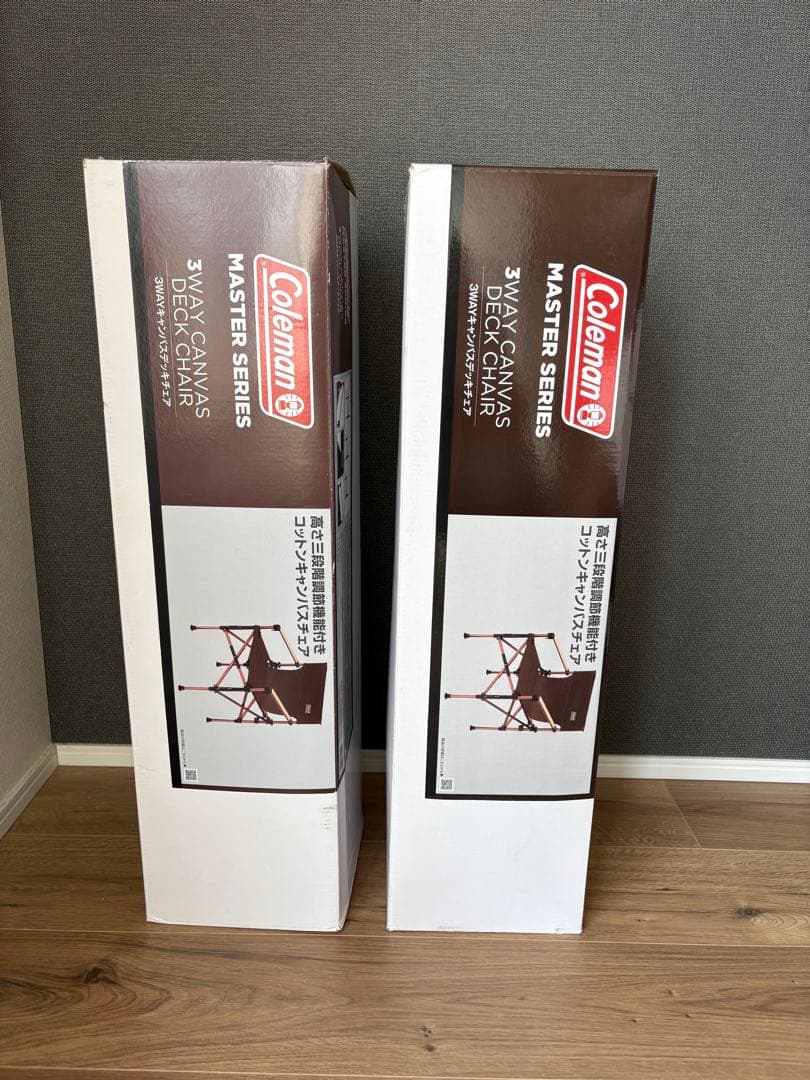 Coleman マスターシリーズコットンキャンバスチェア2脚セット※バラ売り不可