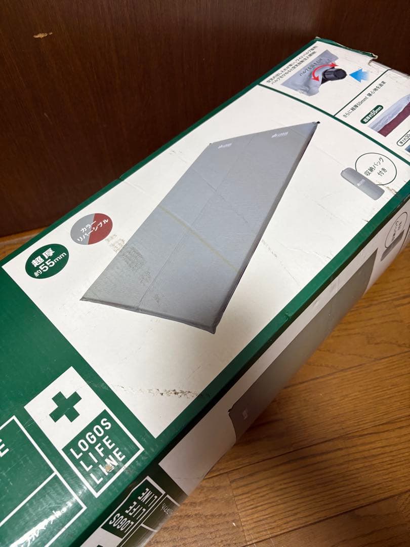 新品未使用LOGOS高密弾力55セルフインフレートマットDUO インフレーター