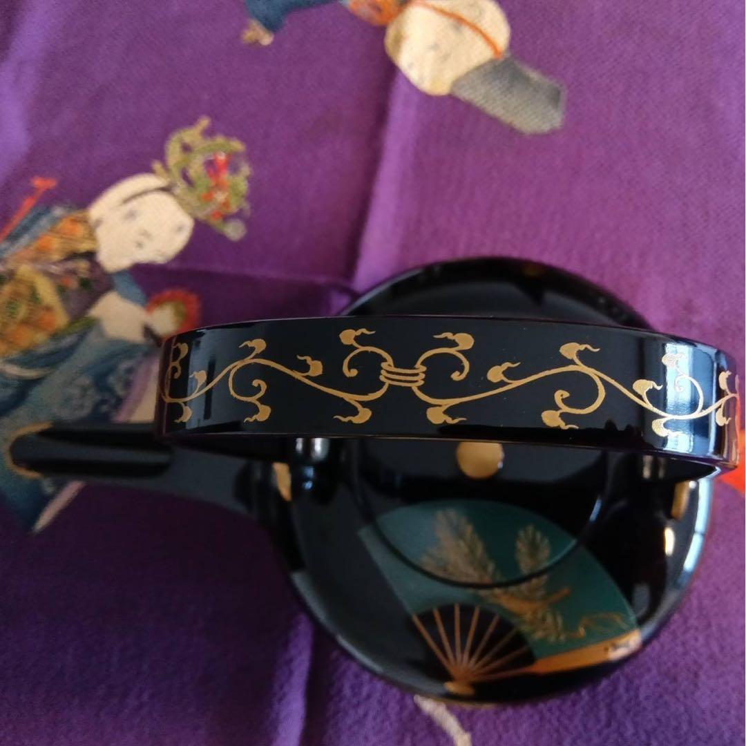 輪島塗　高級　漆器　扇面 ●屠蘇器　セット ●源氏香蒔絵　雪斉型お盆