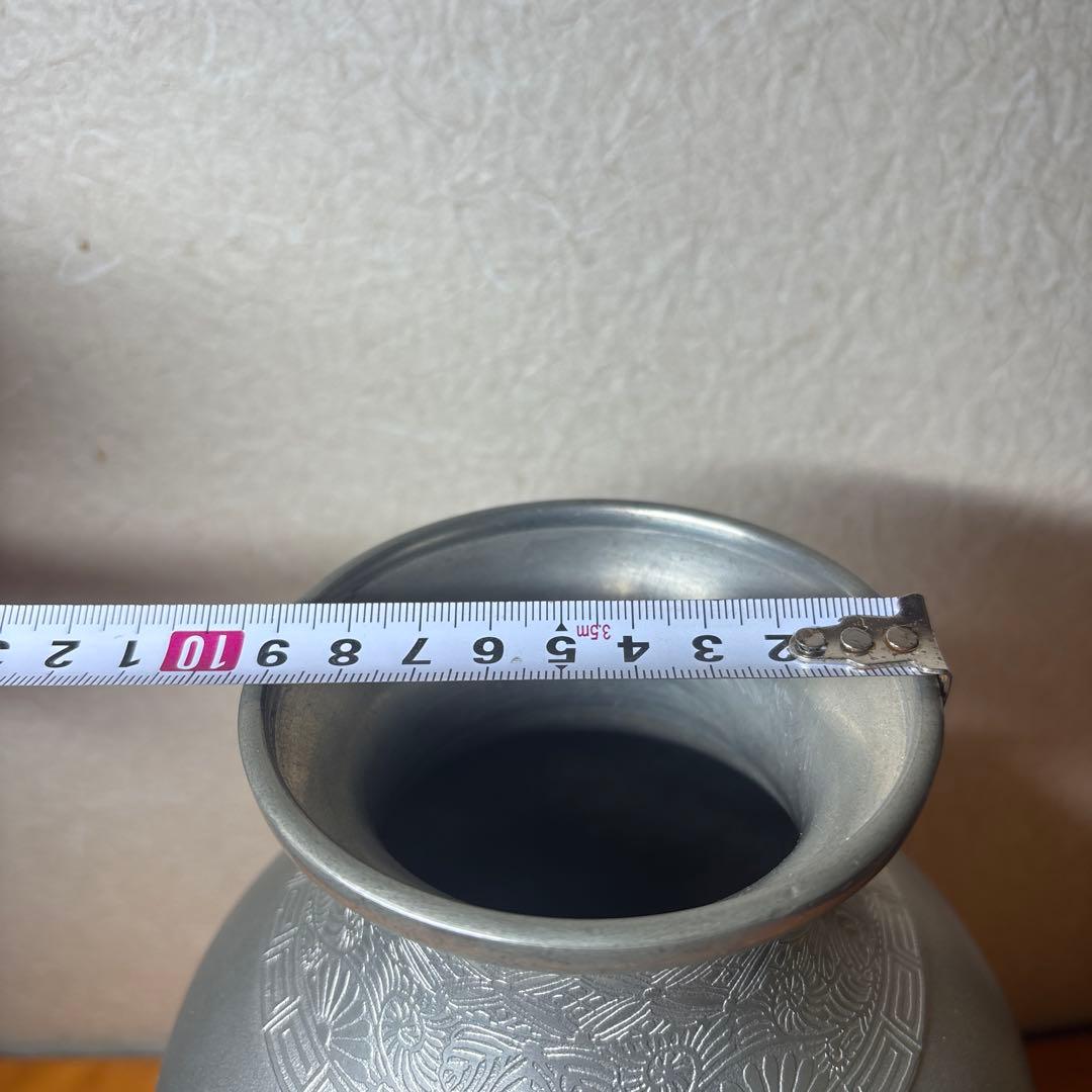 金属工芸 薩摩 星山堂製 錫 花器