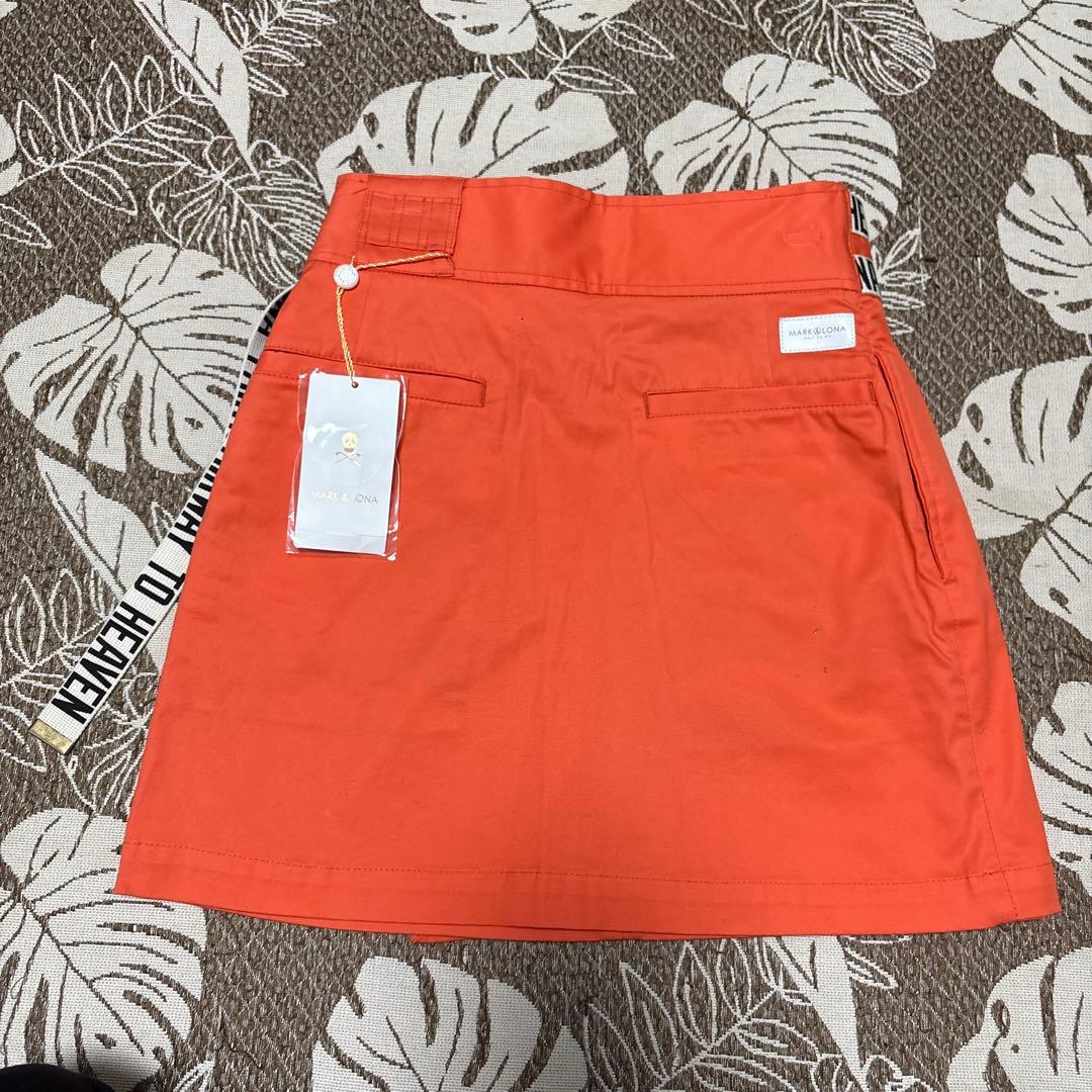 MARK&LONA(マーク&ロナ)ベルト付きストレッチキュロットスカート　新品