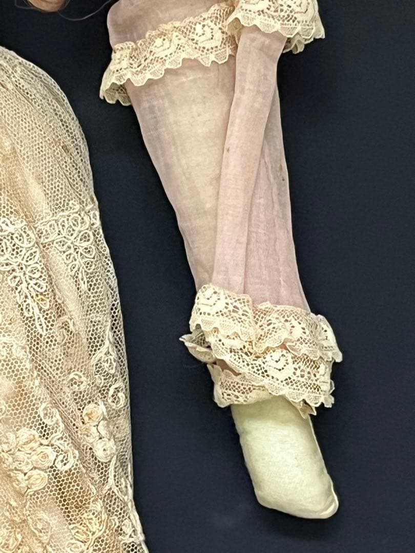 アンティークフランスフレンチヴィクトリアン ブドワールドール創作人形ビスクドール