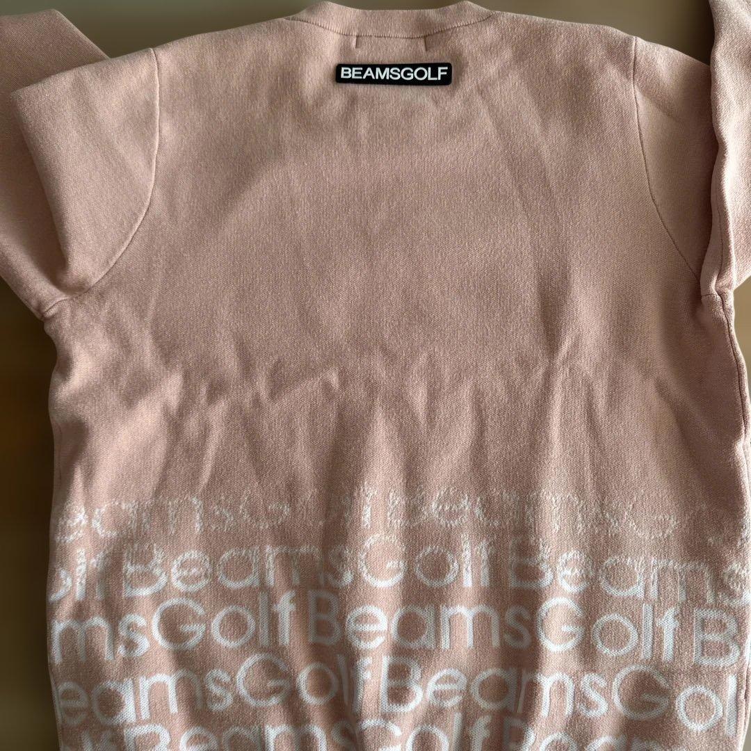 値下　BeamsGolf ピンク 防風ニット　スカートセット　L サイズ　美品